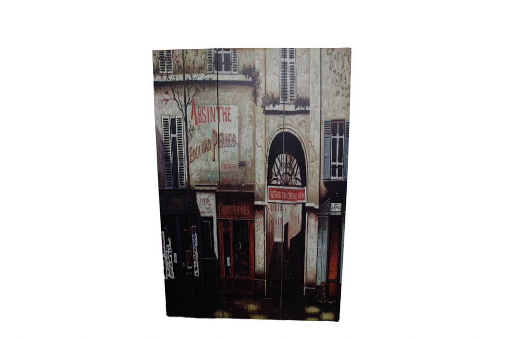 Pair of Canvas Paris Room Screens