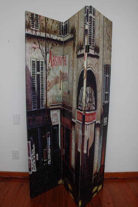 Pair of Canvas Paris Room Screens