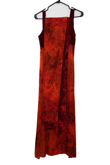 Red Velvet Dress and Wrap