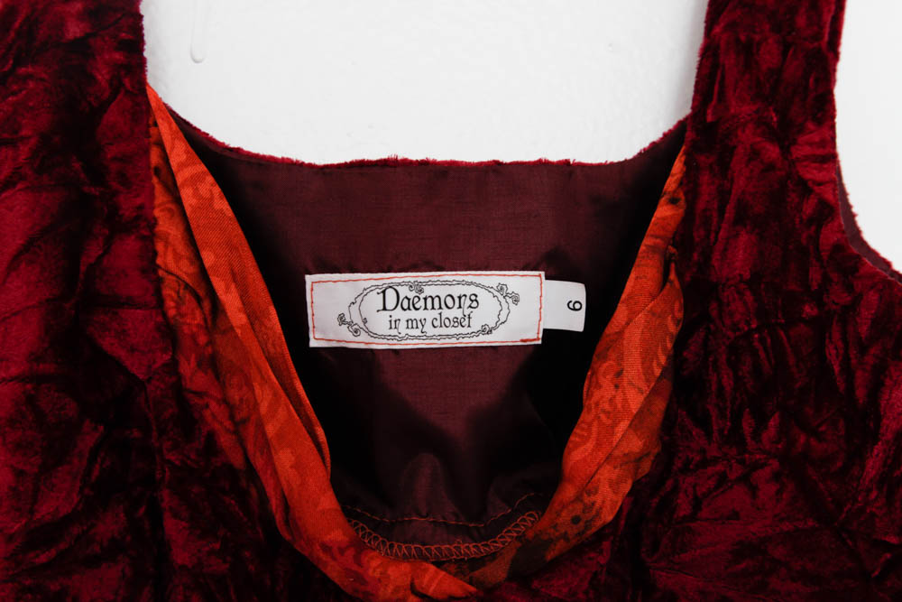 Red Velvet Dress and Wrap