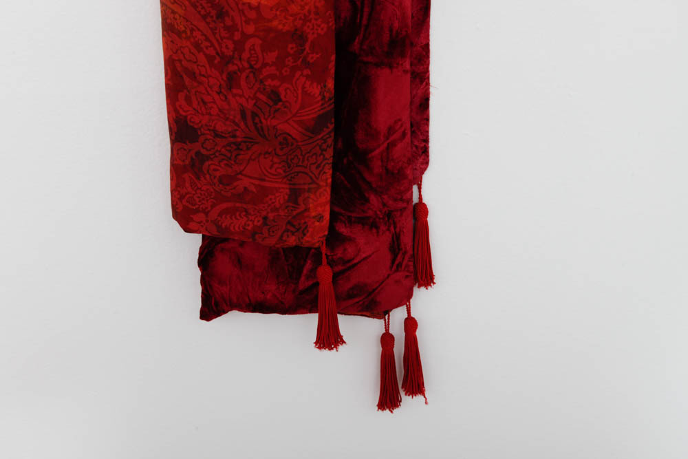 Red Velvet Dress and Wrap