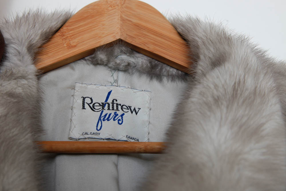 Gray Mink Fur Coat