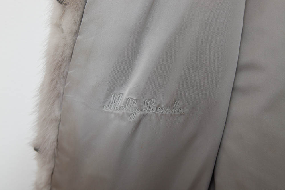 Gray Mink Fur Coat