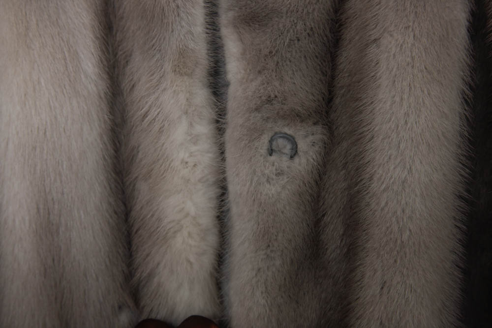 Gray Mink Fur Coat