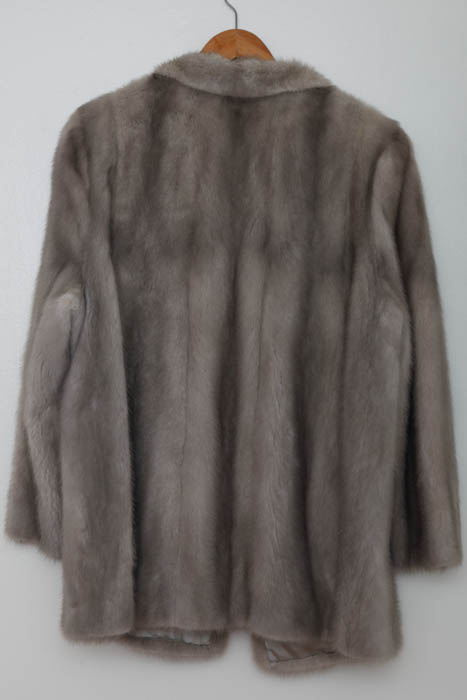 Gray Mink Fur Coat