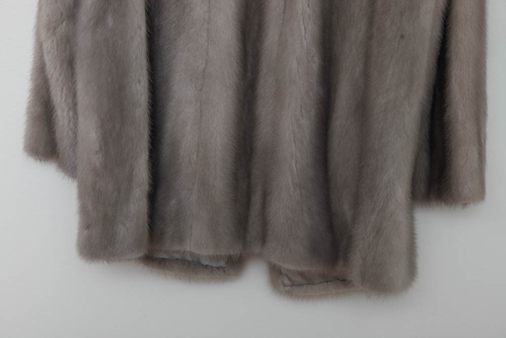 Gray Mink Fur Coat