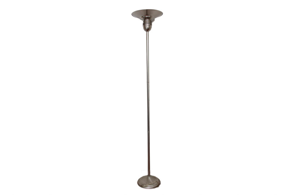 Silver Tone Floor Lamp