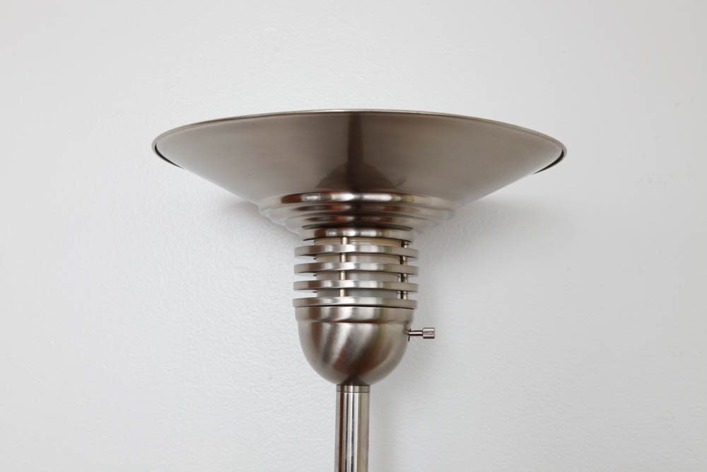 Silver Tone Floor Lamp
