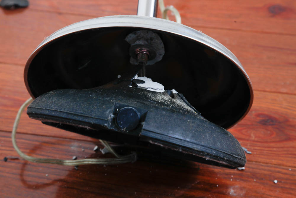 Silver Tone Floor Lamp