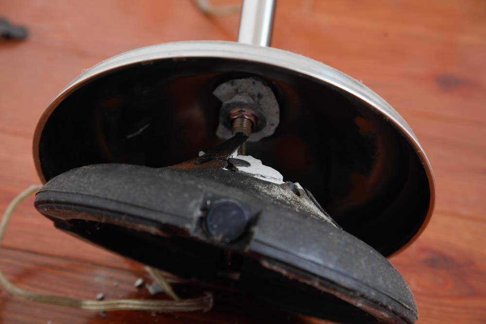 Silver Tone Floor Lamp