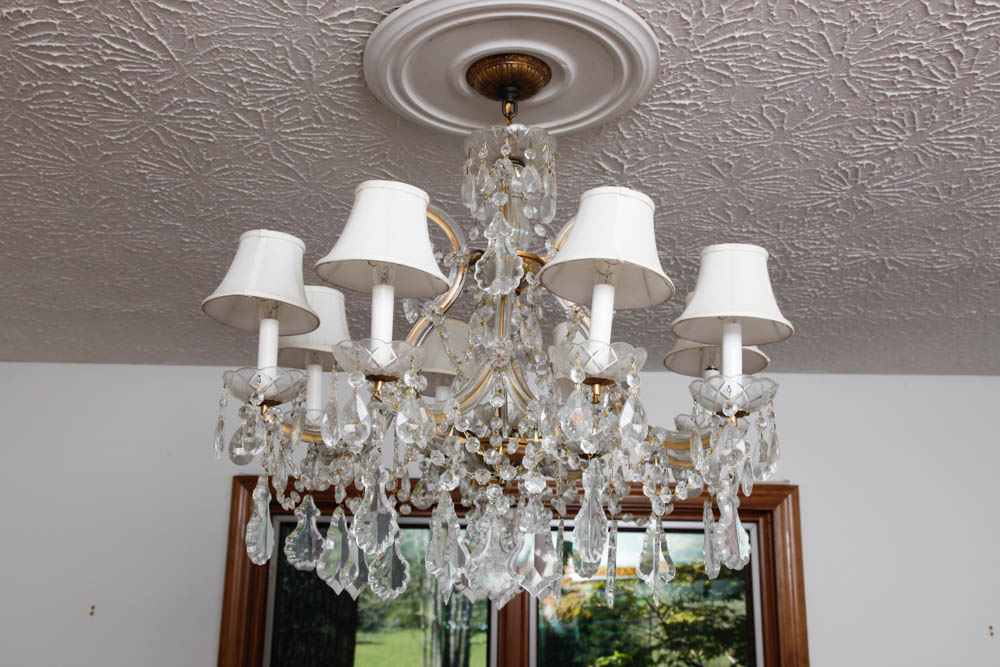 Eight-Arm Prism Chandelier