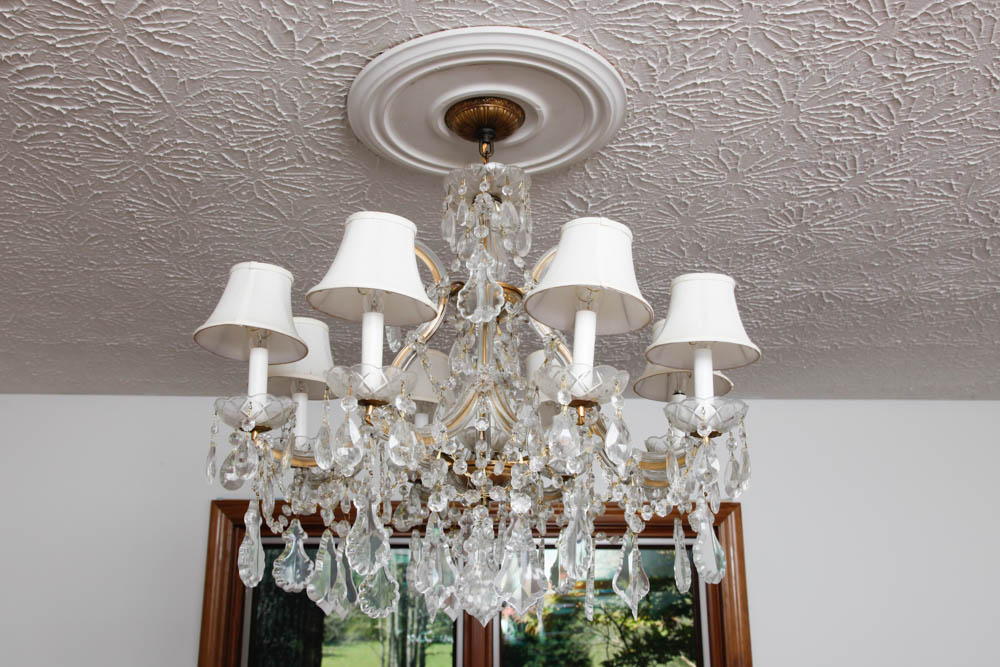 Eight-Arm Prism Chandelier