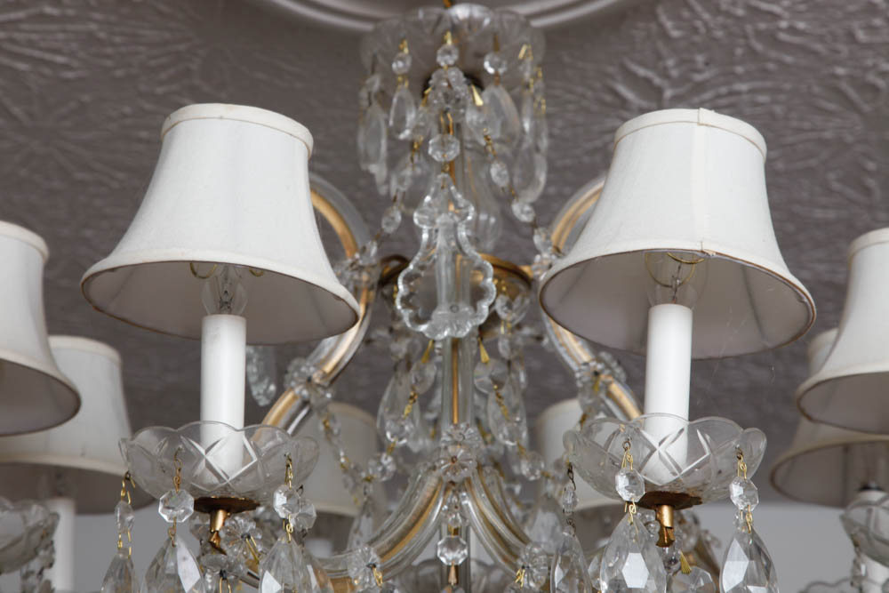 Eight-Arm Prism Chandelier