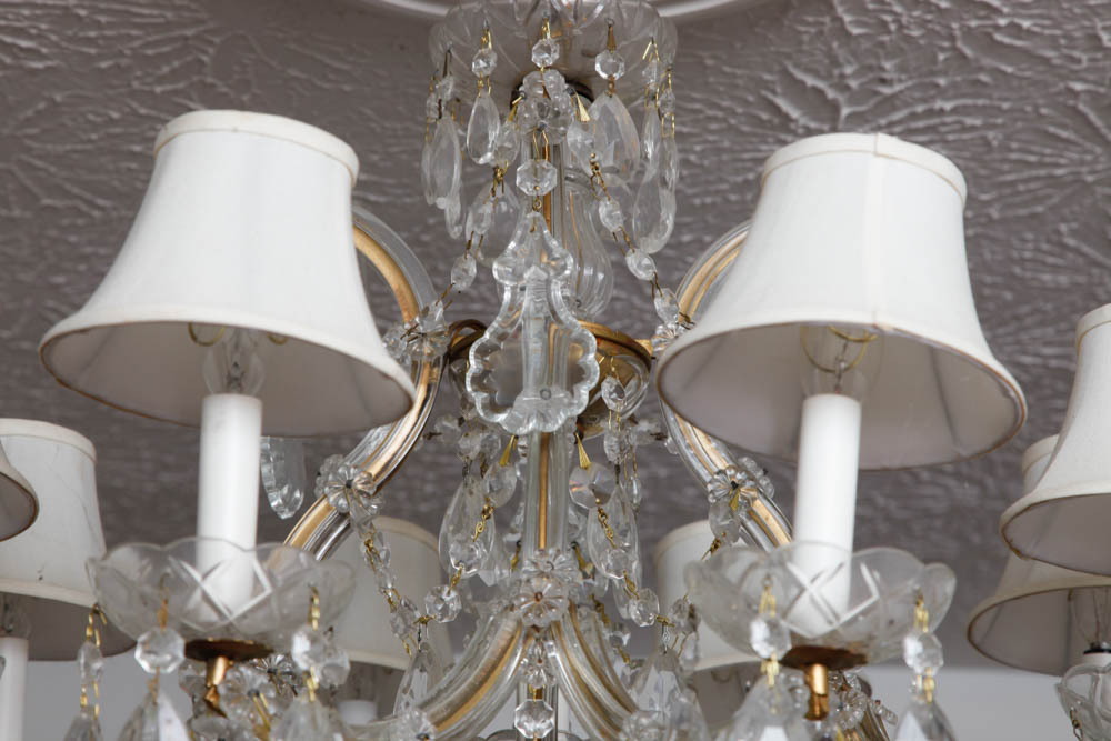 Eight-Arm Prism Chandelier