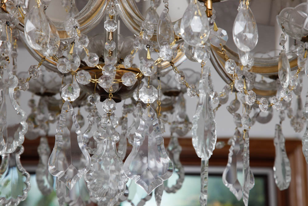 Eight-Arm Prism Chandelier