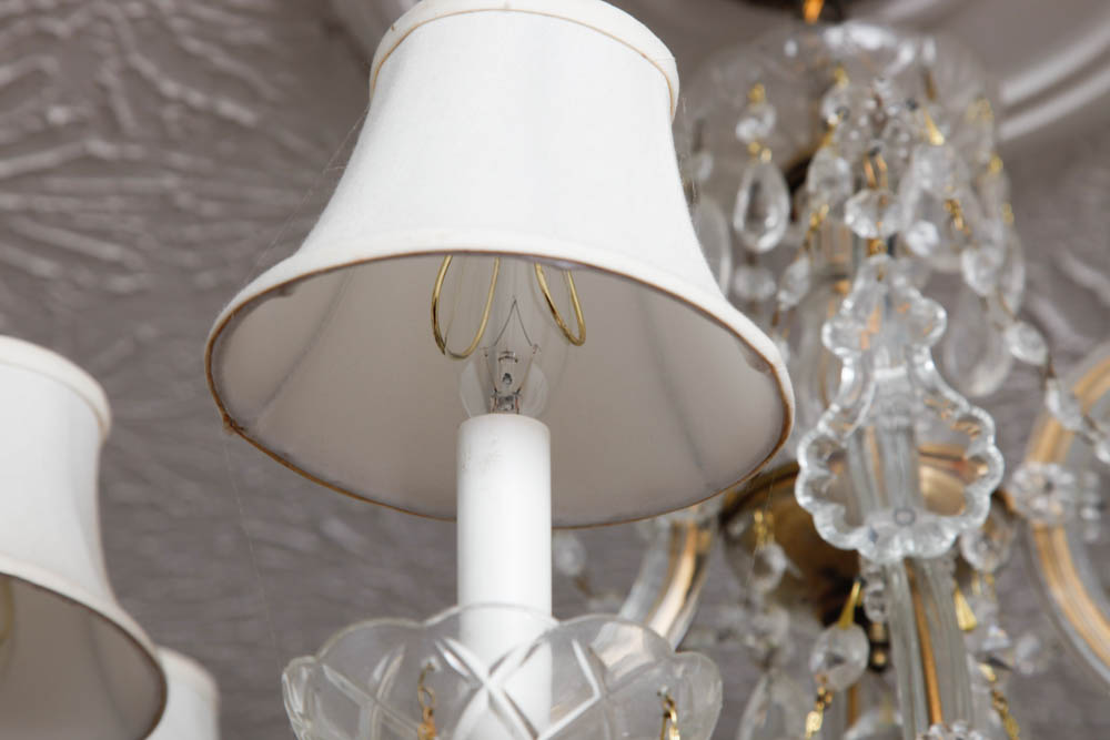 Eight-Arm Prism Chandelier