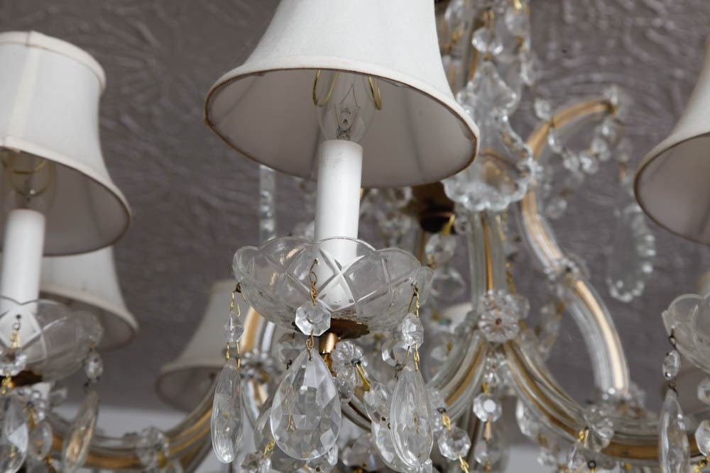 Eight-Arm Prism Chandelier