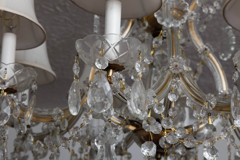 Eight-Arm Prism Chandelier