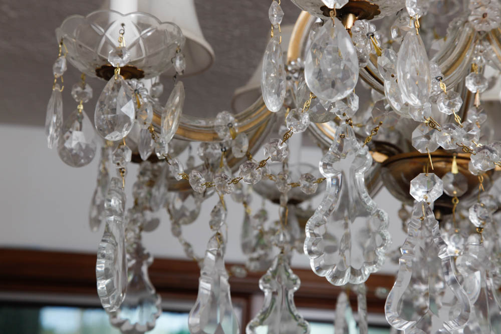 Eight-Arm Prism Chandelier