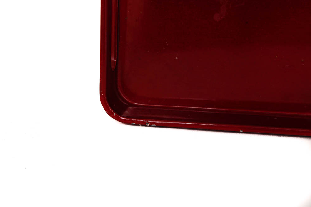 Pair of Red Serving Trays