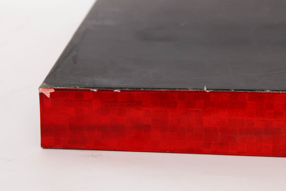 Pair of Red Serving Trays