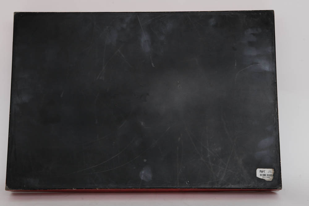 Pair of Red Serving Trays