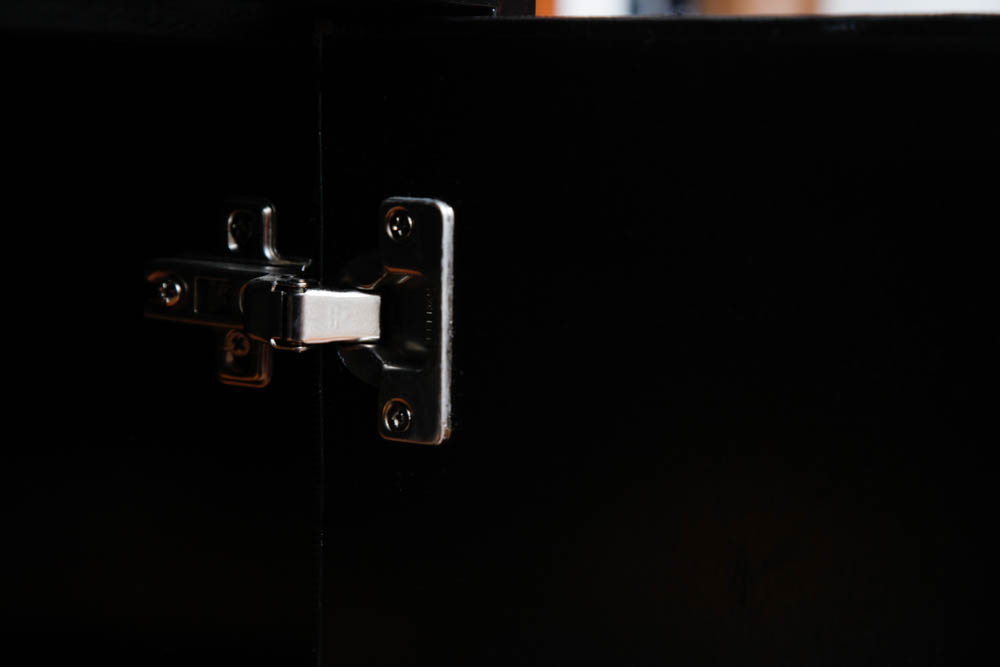 Wood and Etched Copper Cabinet