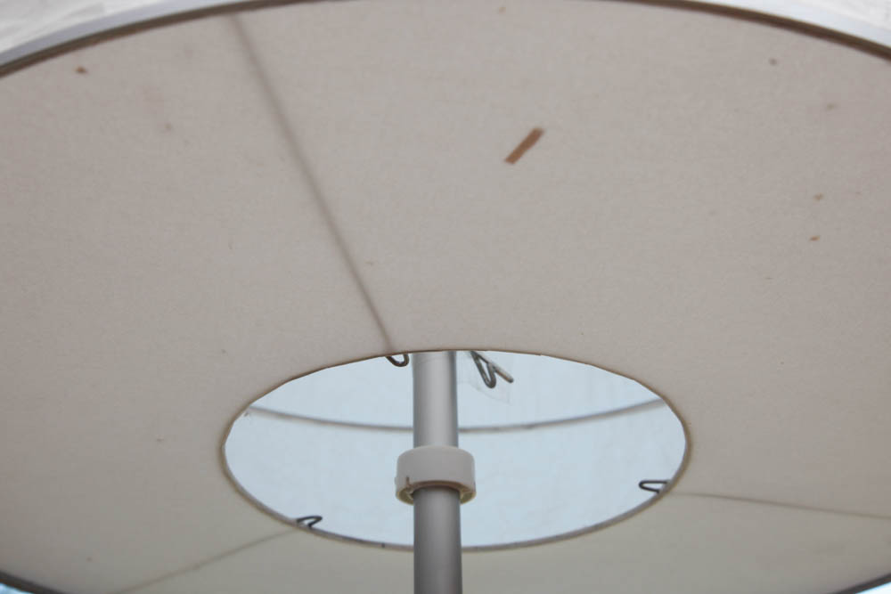 Round Paper Shaded Floor Lamp