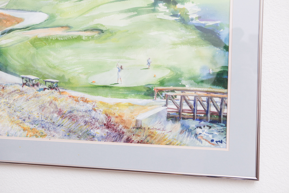 Framed Watercolor Painting by Martha Boltz