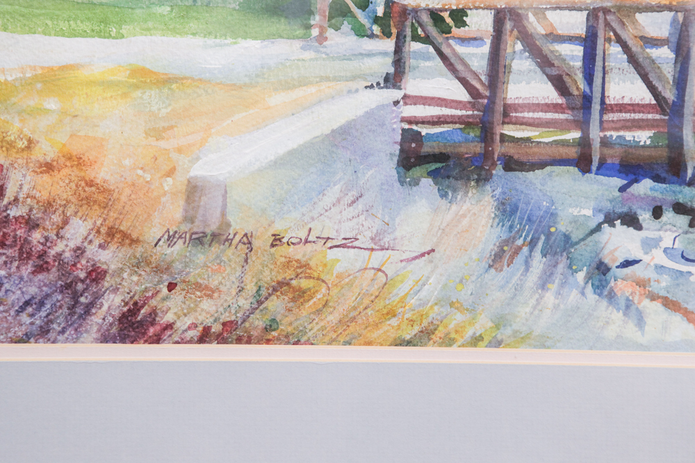 Framed Watercolor Painting by Martha Boltz