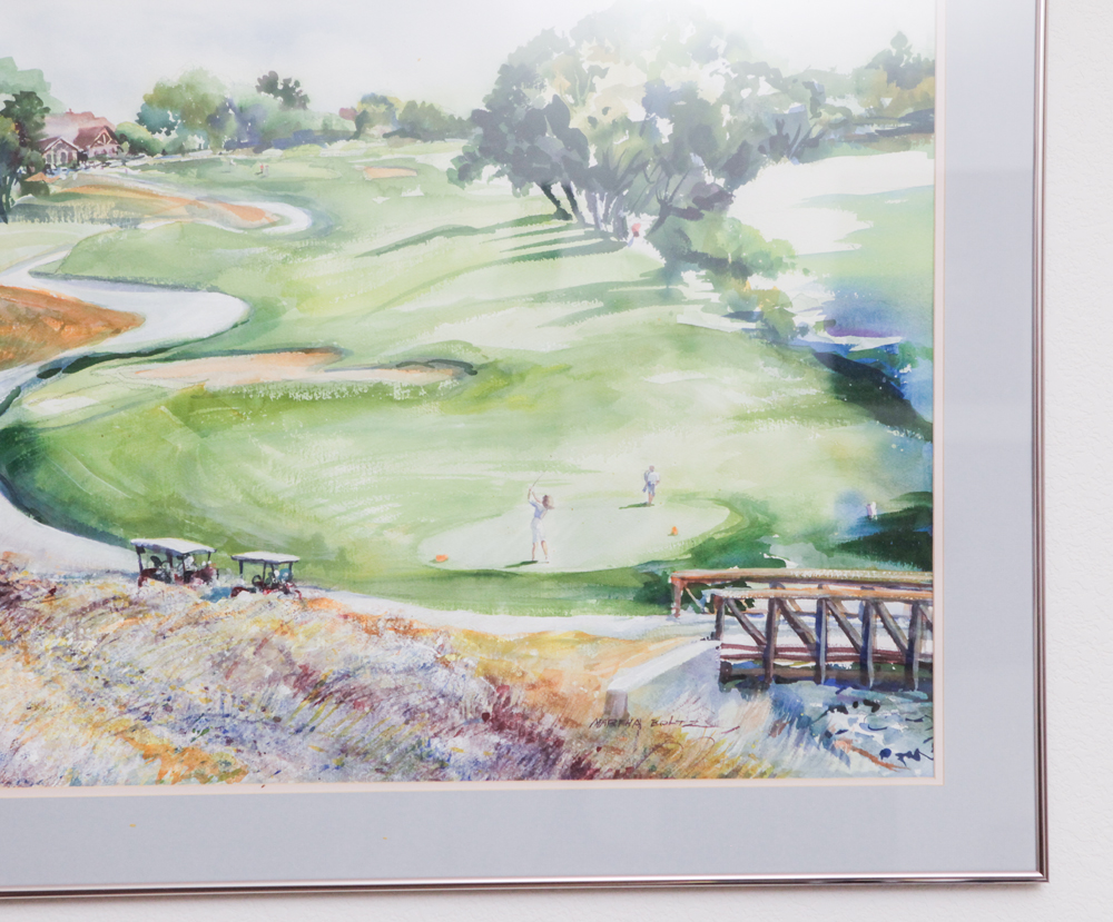 Framed Watercolor Painting by Martha Boltz