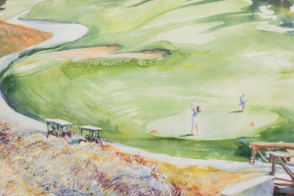 Framed Watercolor Painting by Martha Boltz