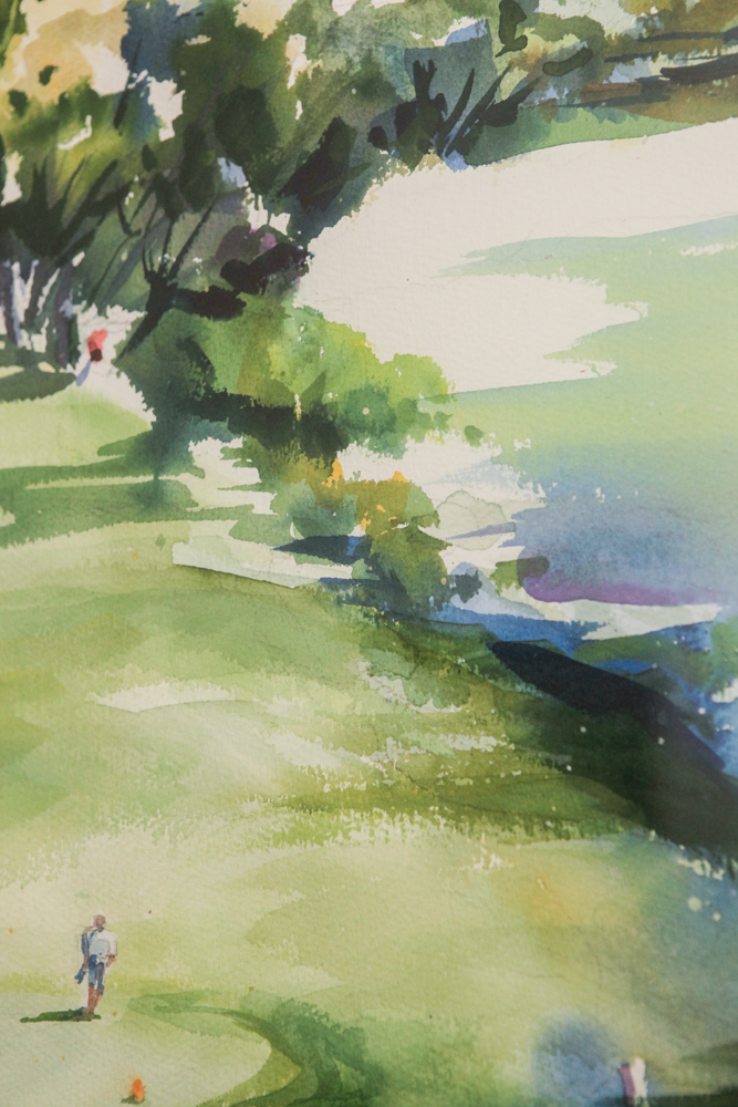 Framed Watercolor Painting by Martha Boltz