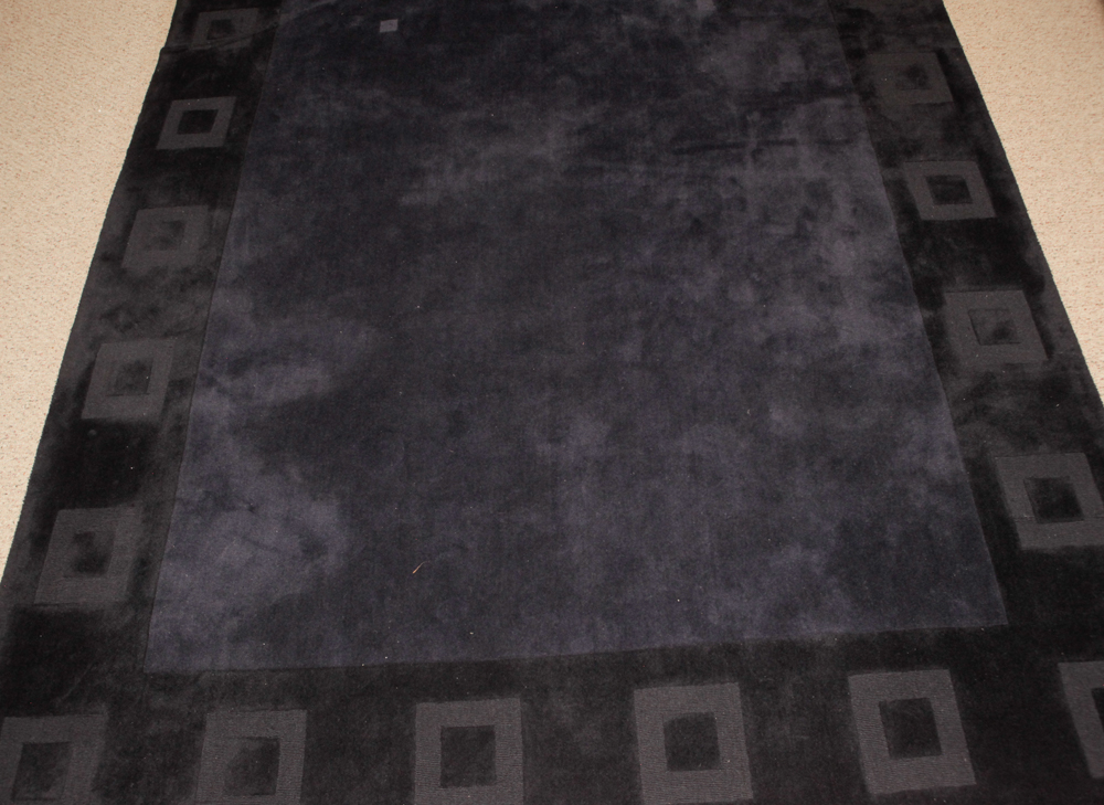 Contemporary Navy Area Rug