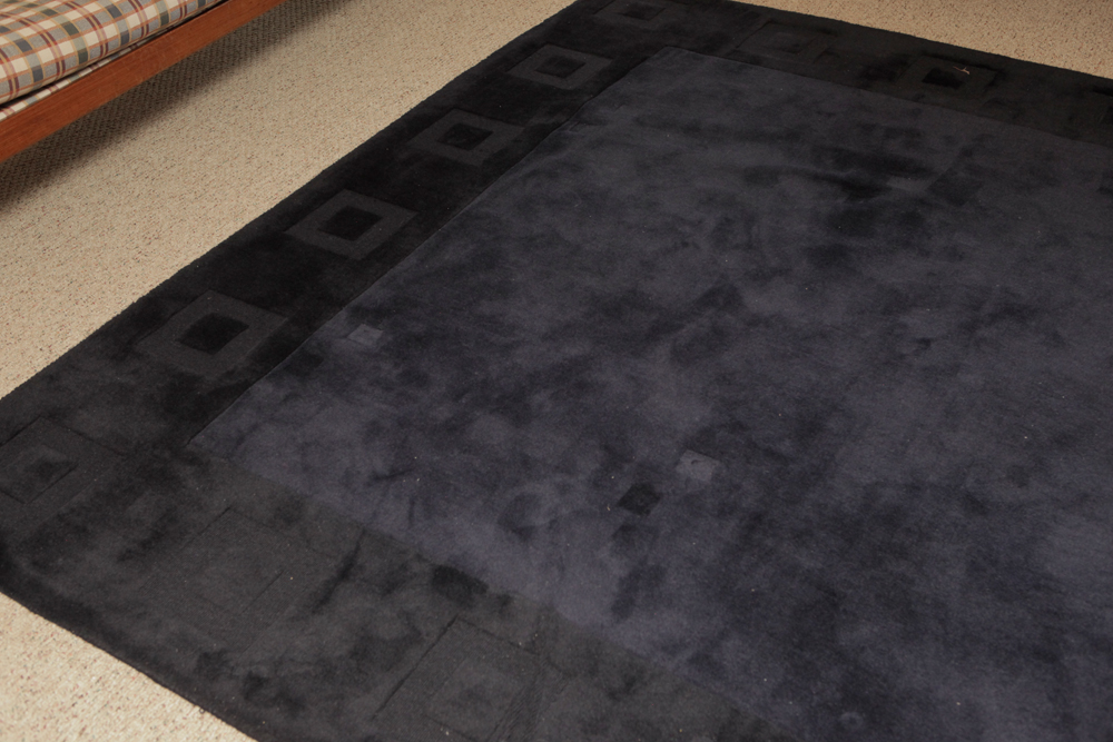 Contemporary Navy Area Rug