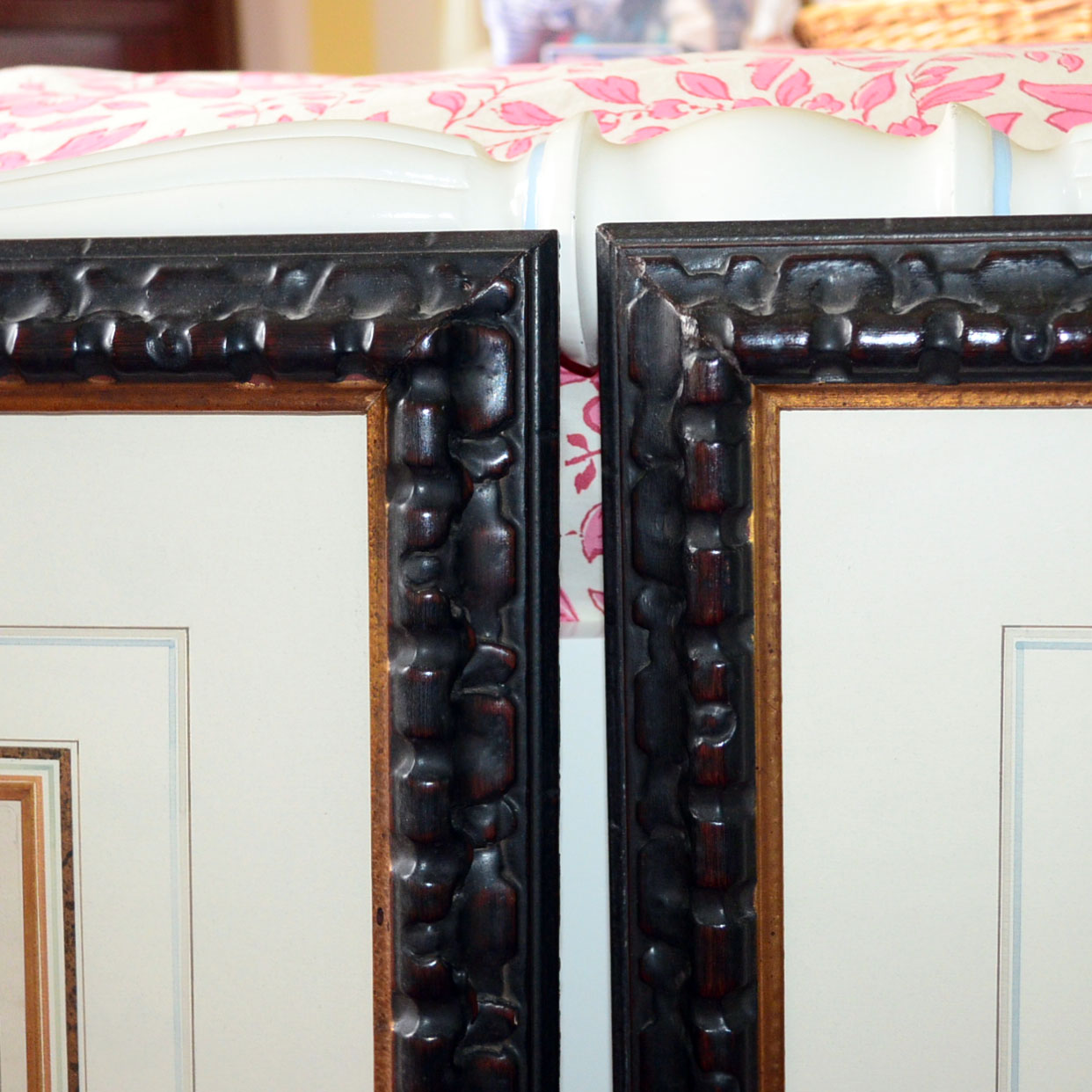 Pair of Framed Butterfly Prints