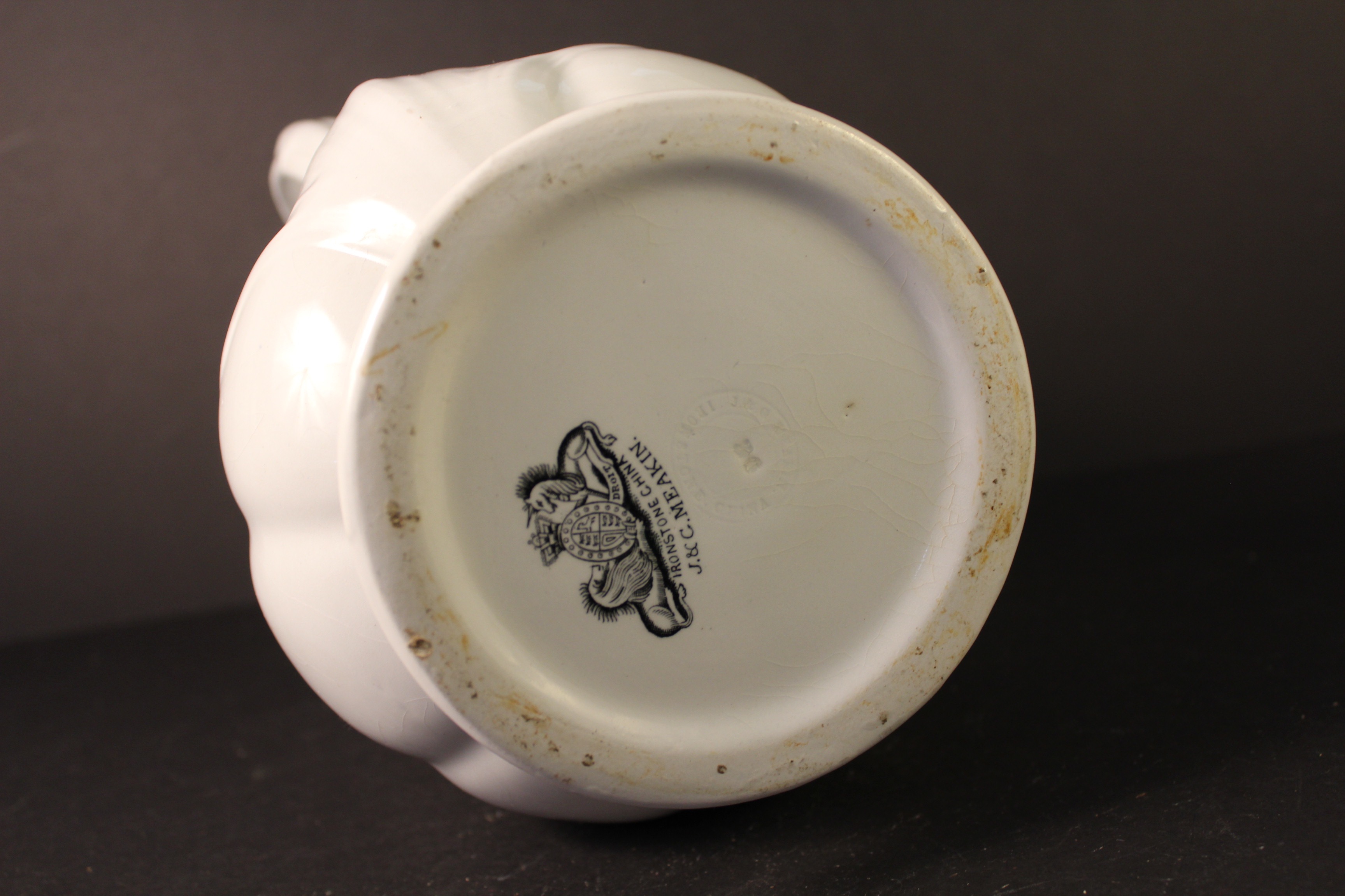 Large 19th Century J & G Meakin Ironstone Ewer