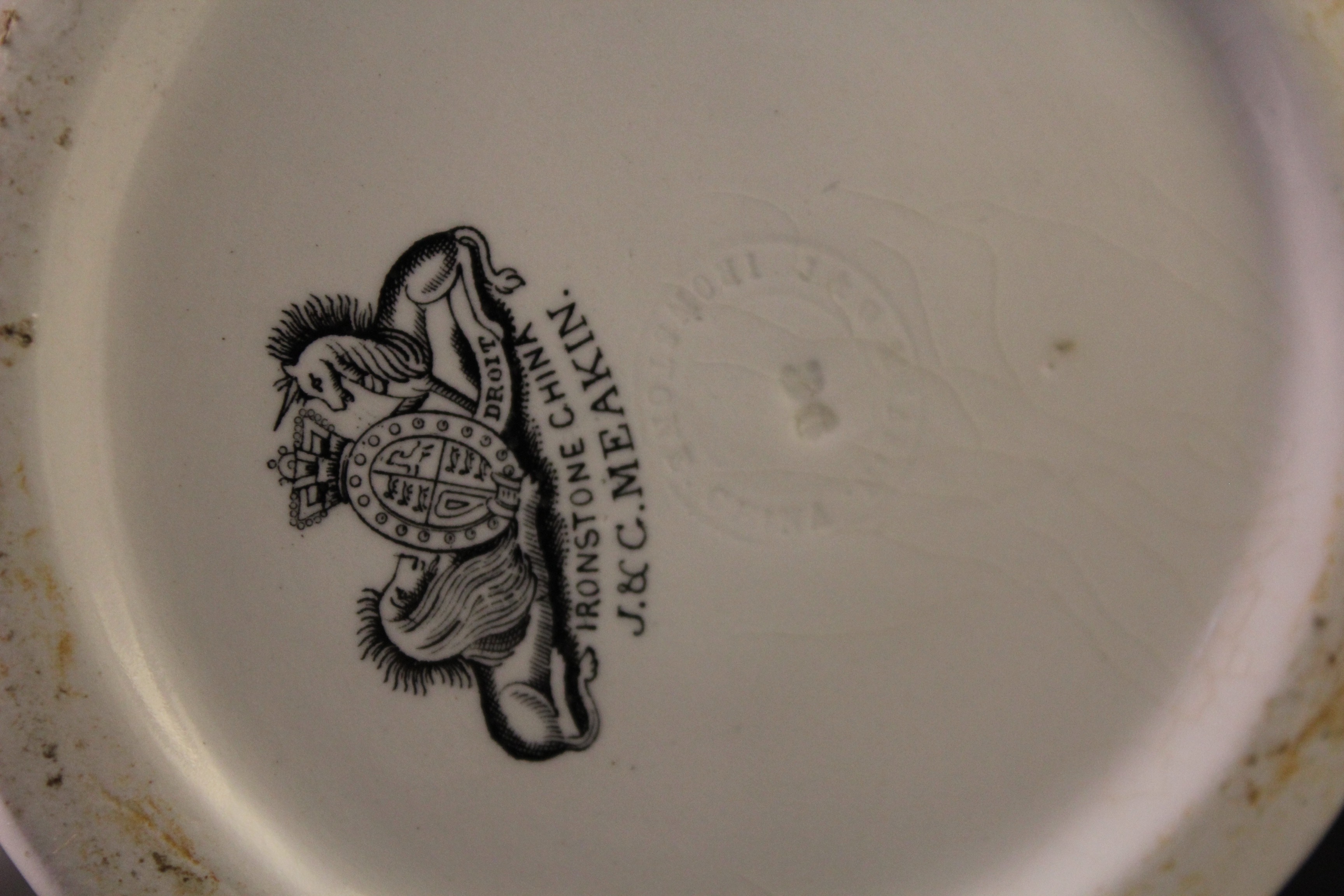 Large 19th Century J & G Meakin Ironstone Ewer