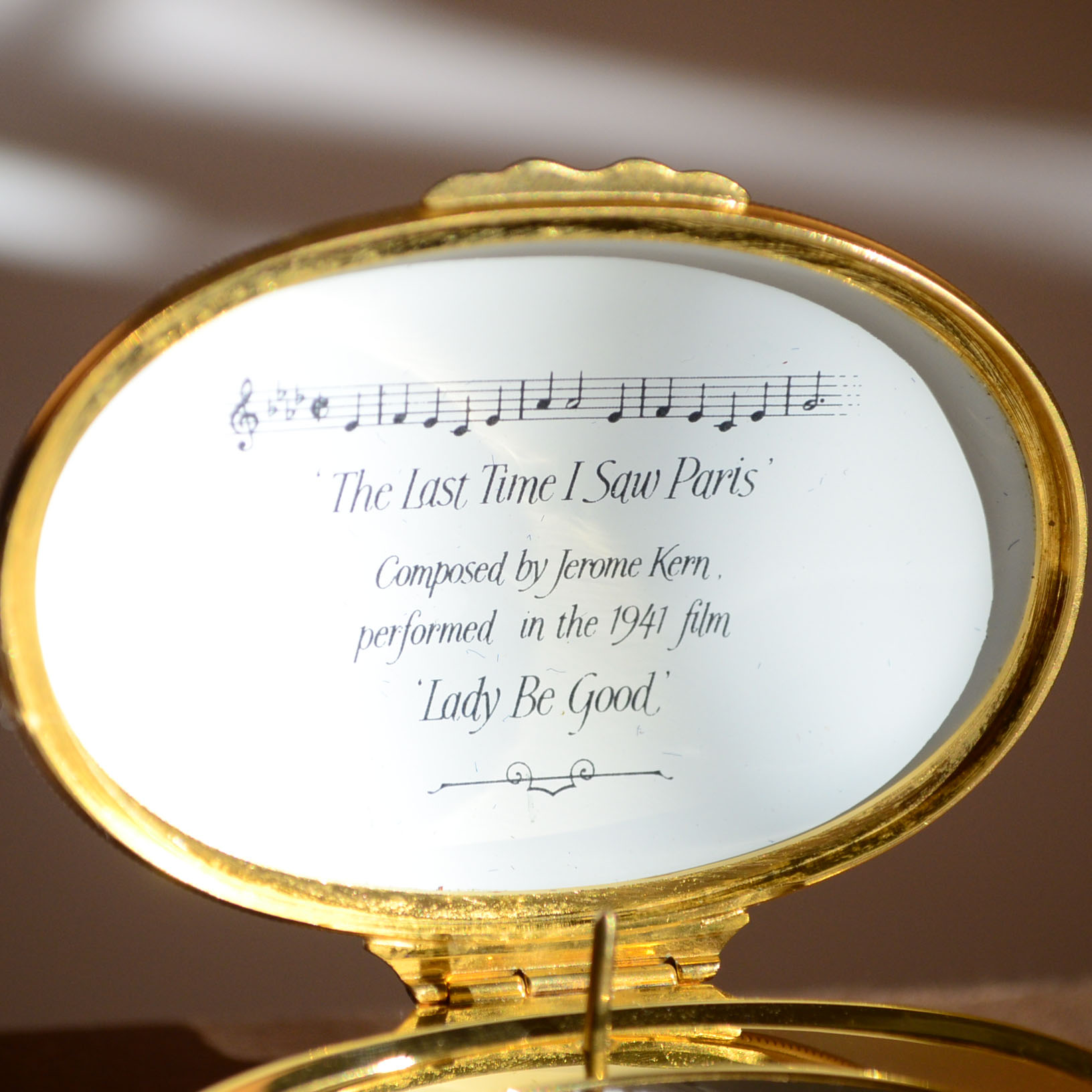 Four Souvenir Ceramic Jewelry and Music Boxes