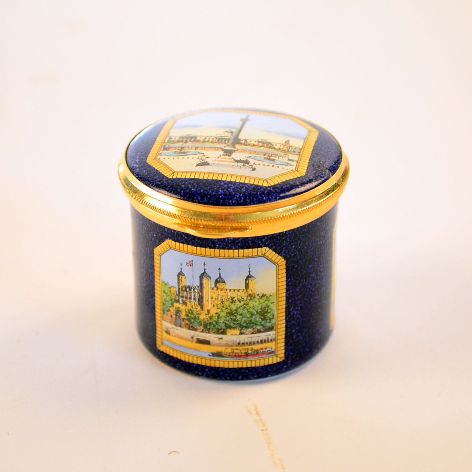 Four Souvenir Ceramic Jewelry and Music Boxes