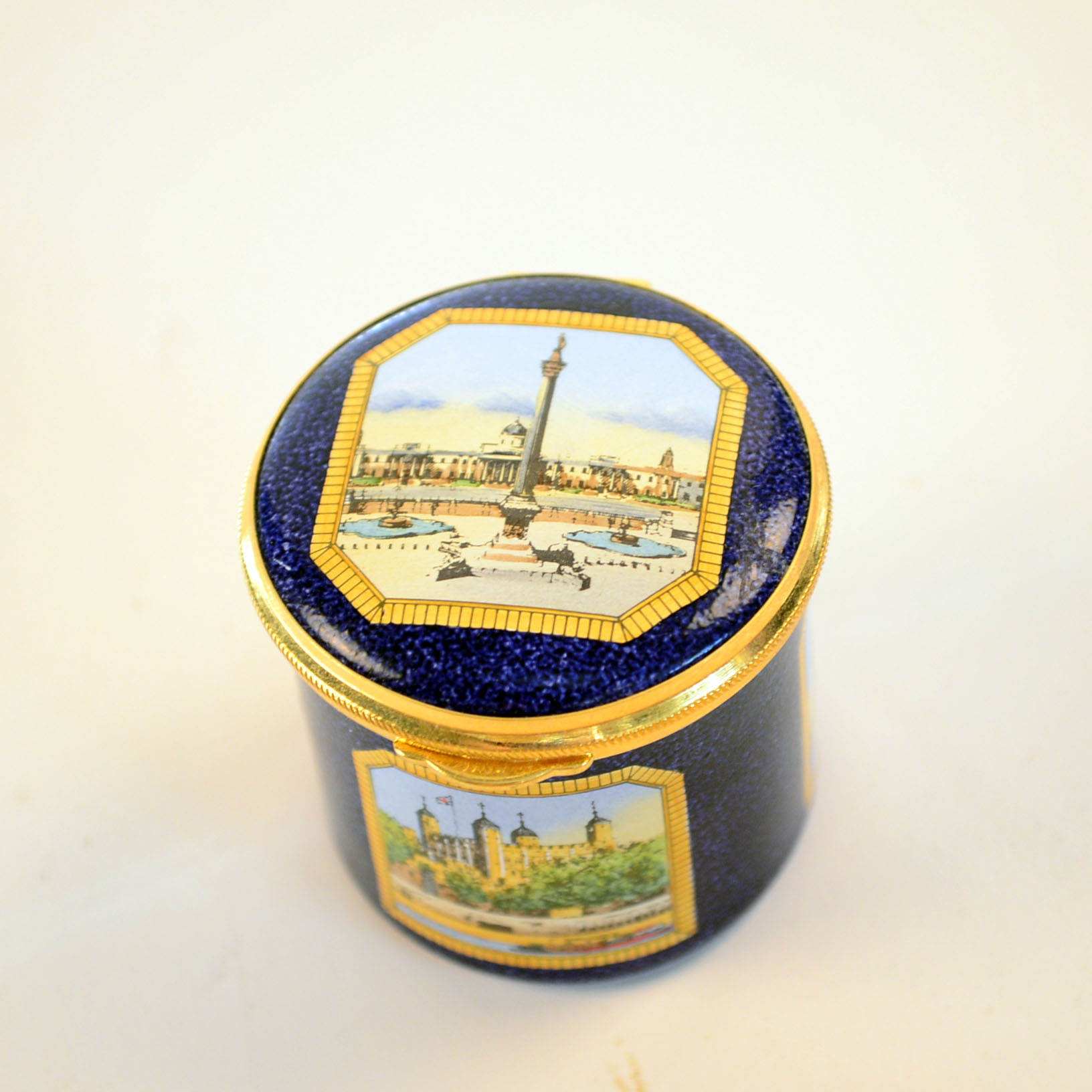 Four Souvenir Ceramic Jewelry and Music Boxes