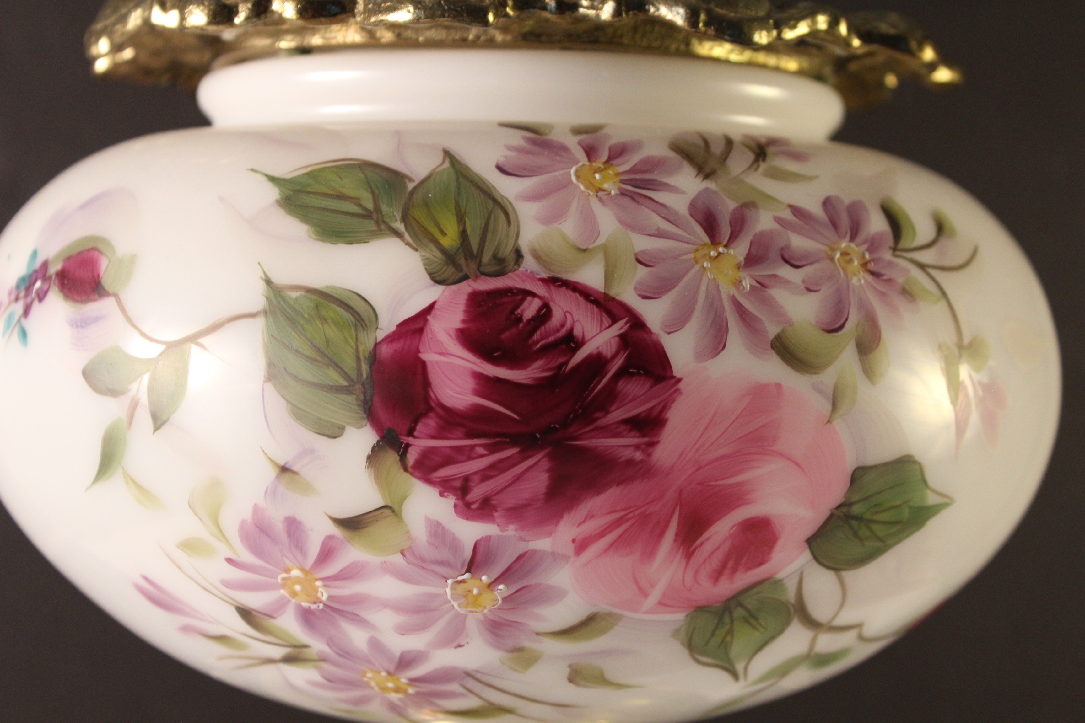 L.G. Wright Glass Co. Vintage Parlor Lamp