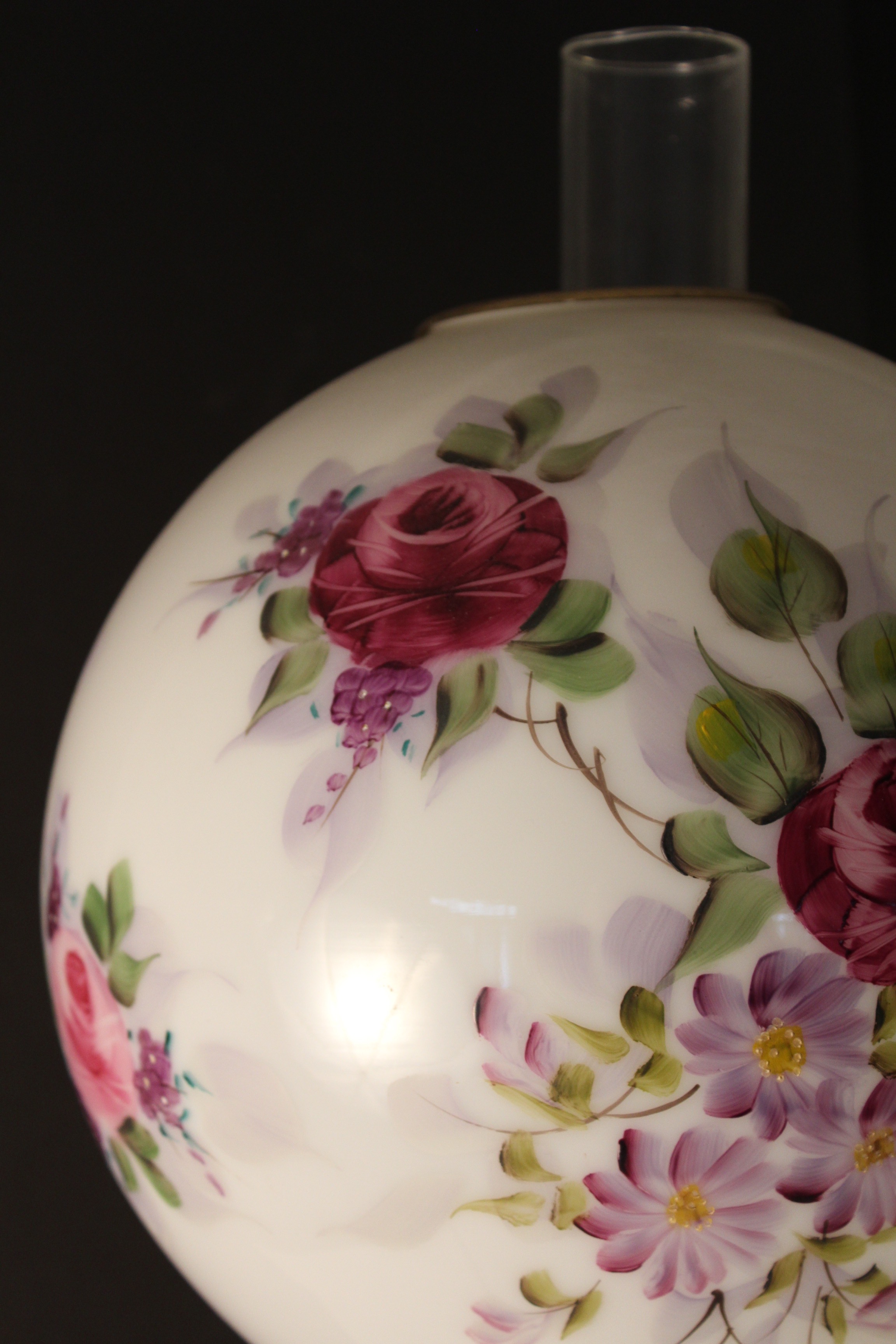 L.G. Wright Glass Co. Vintage Parlor Lamp