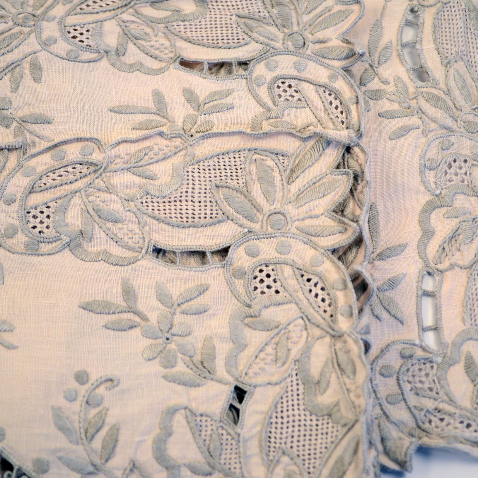 Set of Embroidered Dining Linens