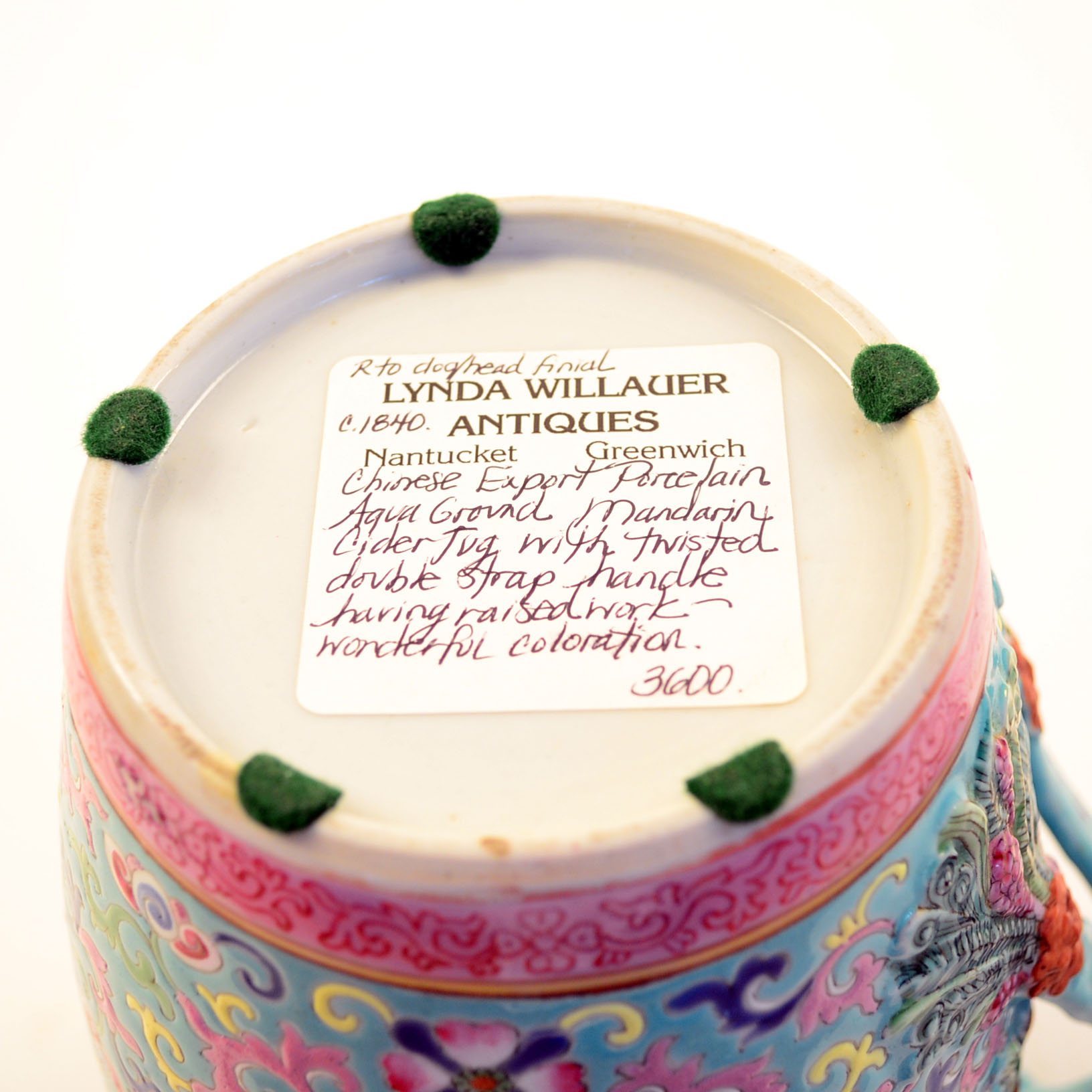 Chinese Porcelain Cider Jug