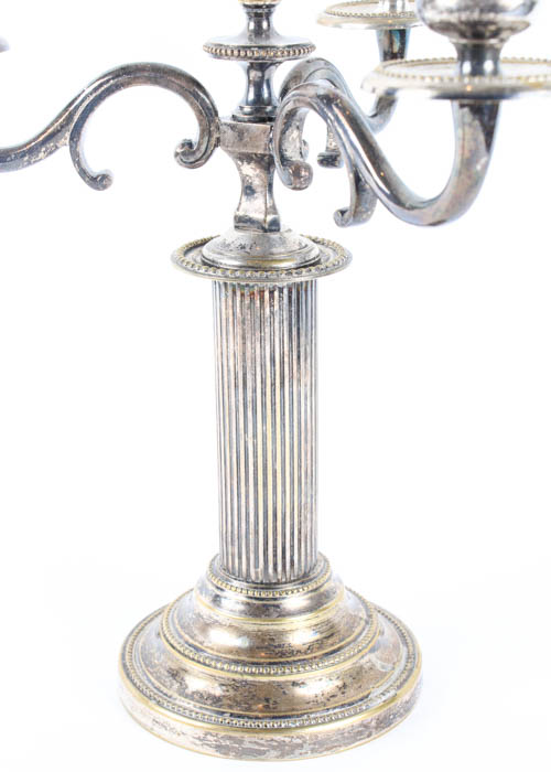 Pair of Silver Plated Candelabra