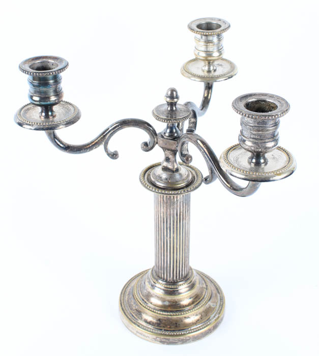 Pair of Silver Plated Candelabra