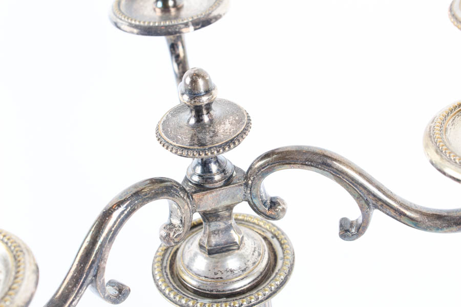 Pair of Silver Plated Candelabra