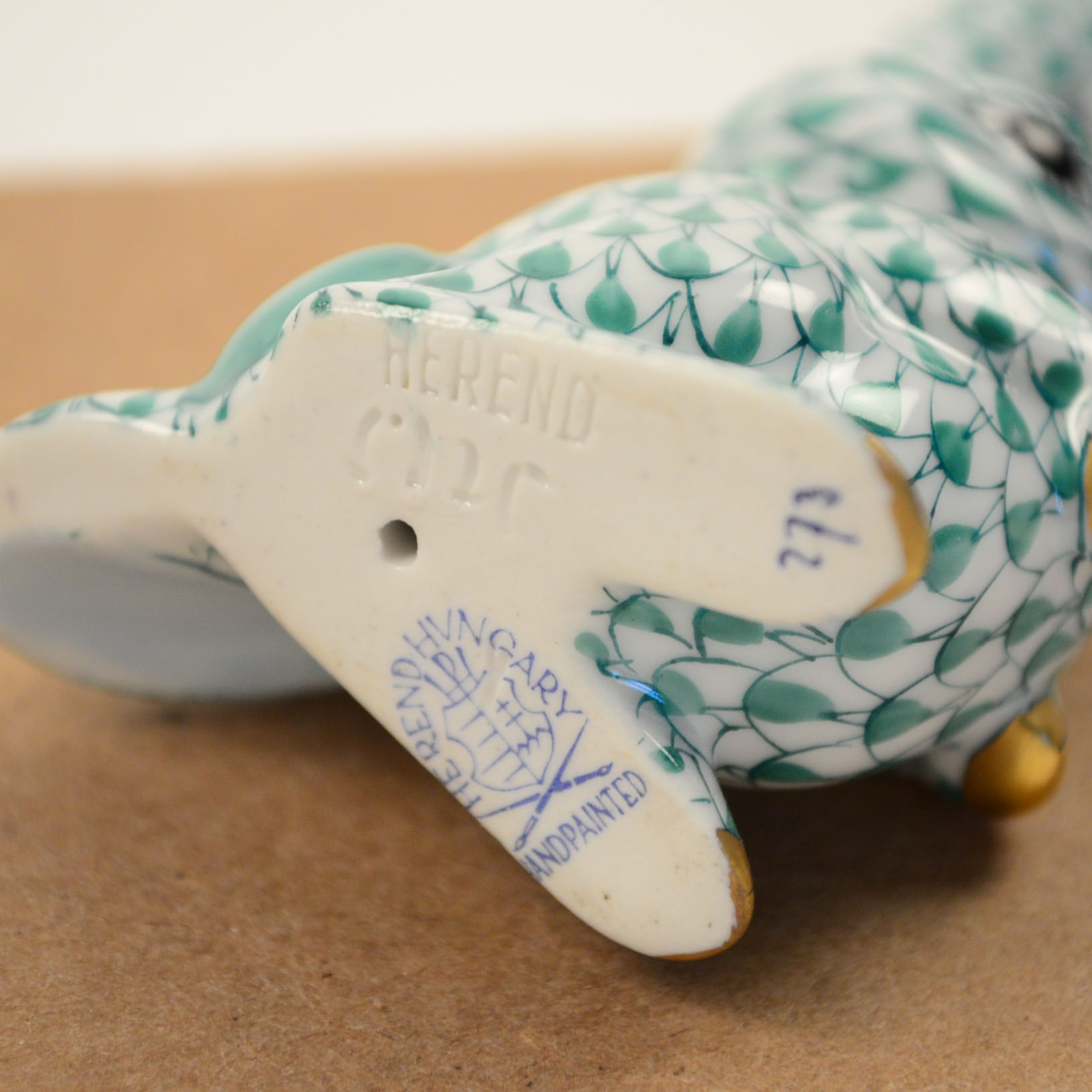 Four Herend Porcelain Animal Figurines