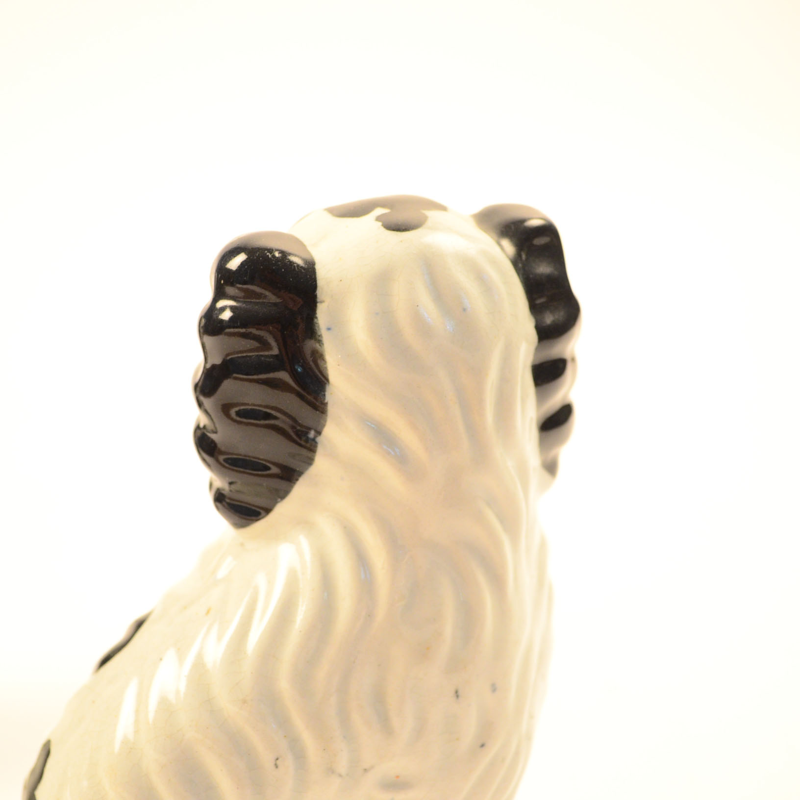White and Black Staffordshire Dog Figurines